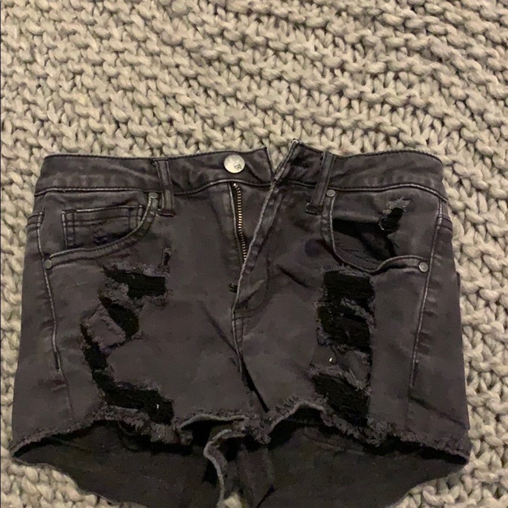 RSQ Black Denim Shorts